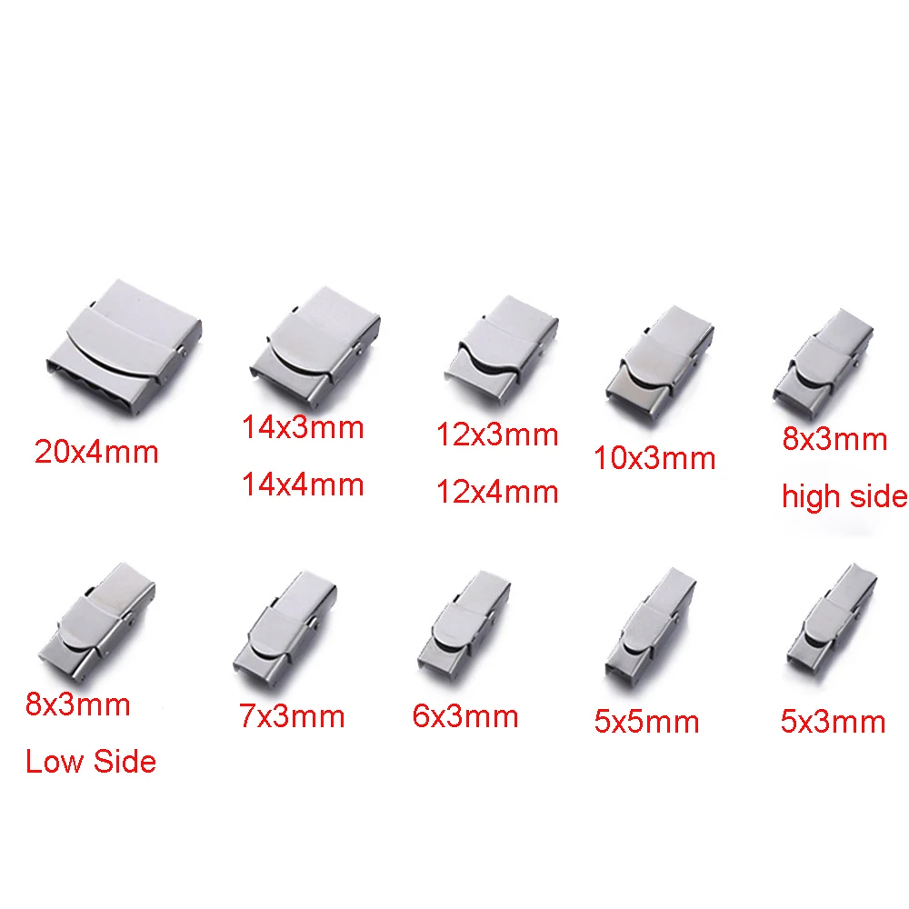 Stainless steel Metal clasp braided leather rope bracelet connection buckle clasps for jewelry making