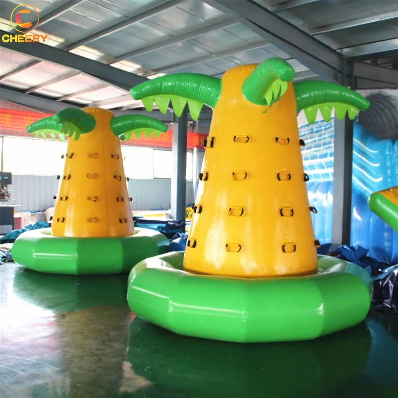  Mobile amusement rides family game inflatable climbing tower Inflatable Rock Climbing