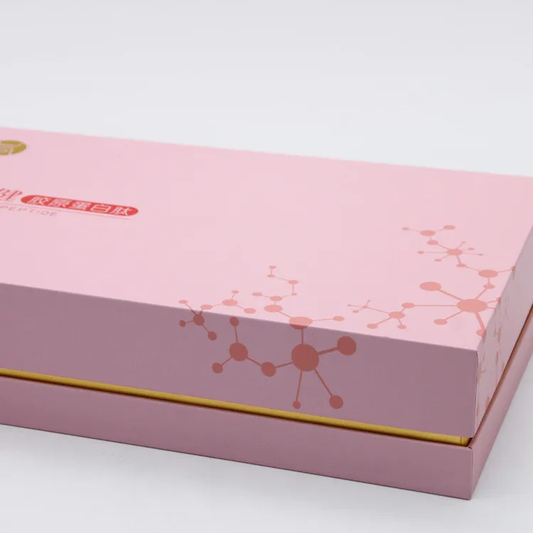 Custom empty square paper box Packaging Lid and Base box Rigid Cardboard food Heaven and Earth Cover Paper gift Box