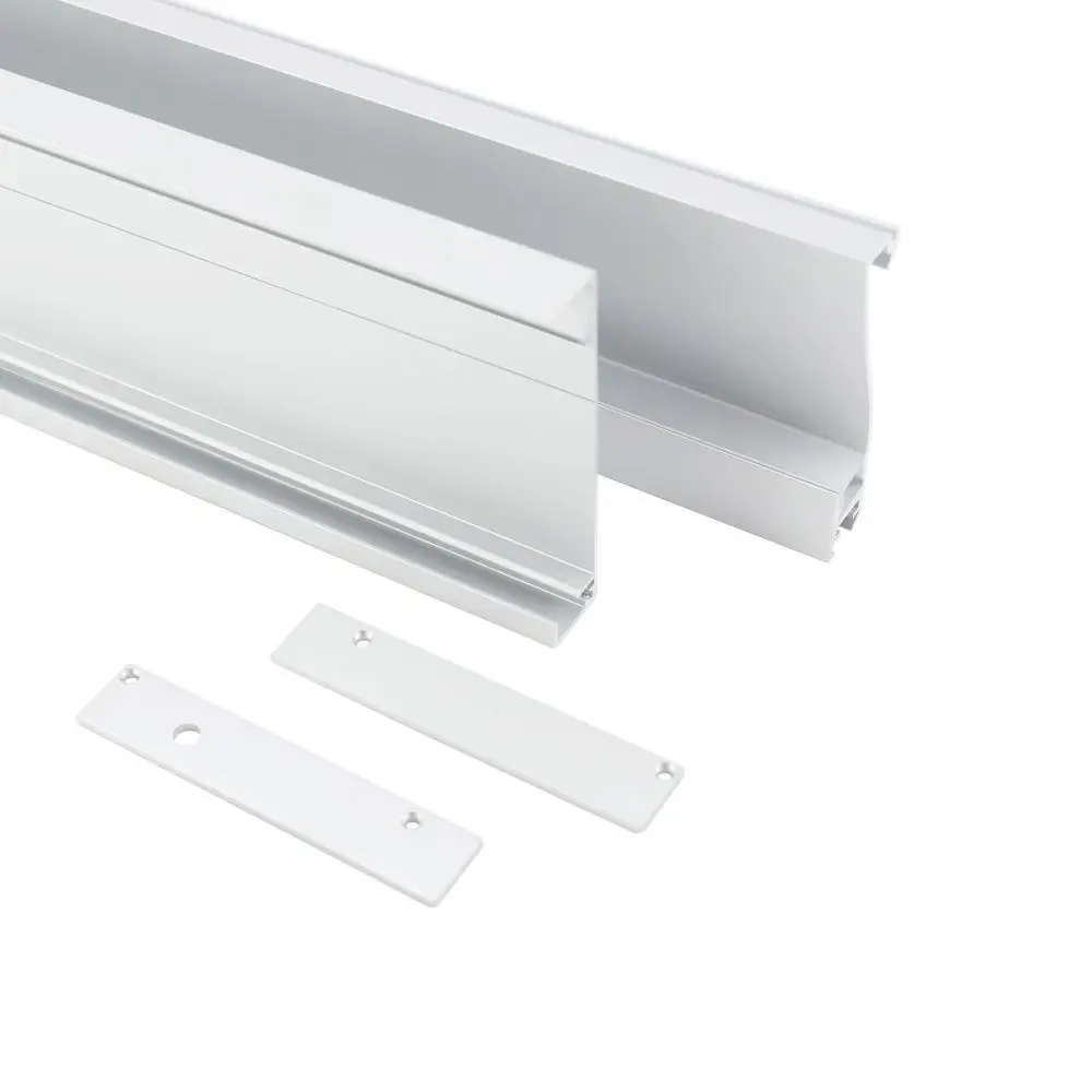 W16*H80mm Custom Modern Flooring Baseboard Lighting Profile Recessed Aluminum Skirting Board with LED Light