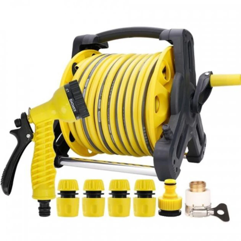 Garden Water Pipe High Pressure Powerful Flower Pattern Hose Nozzle Garden Hose Reel