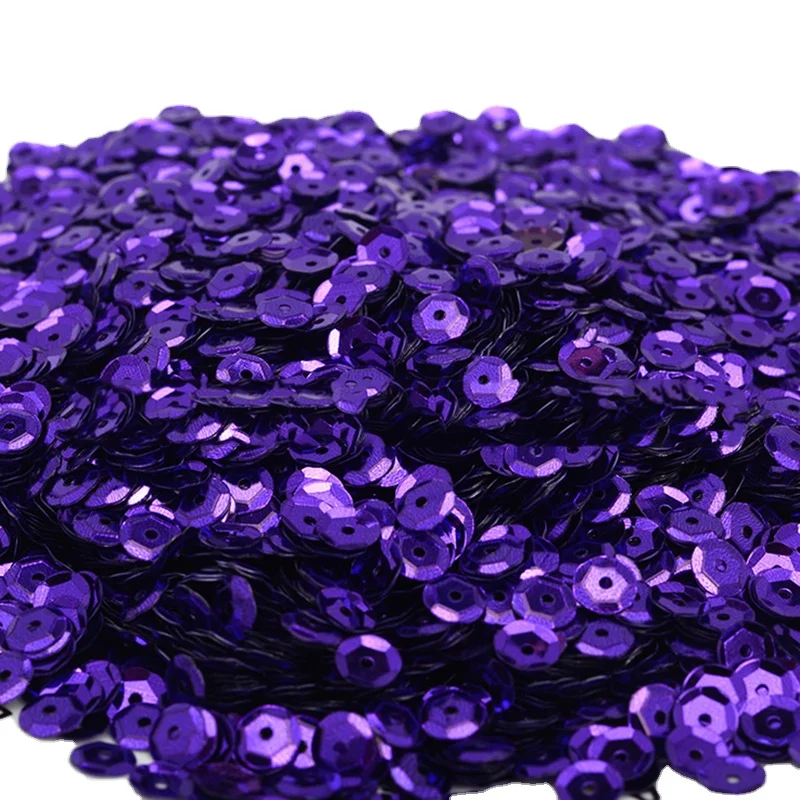 diy handmade PVC concave sequins material gold red sequins for jewelry making cheap wholesale 6mm 500g sequins home decoration