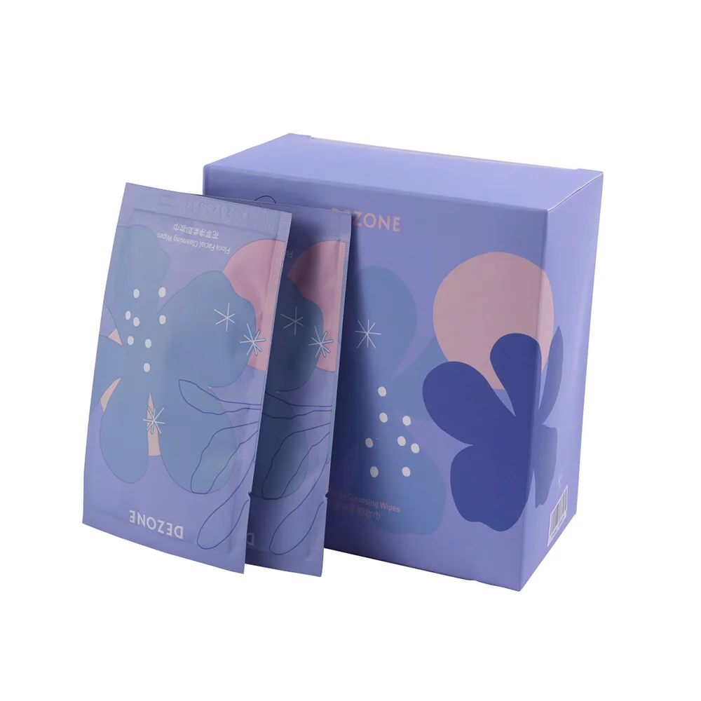  Make Up Remover Wipes Wholesale Custom Mini Single Packing Organic Female Individual Face Cleansing