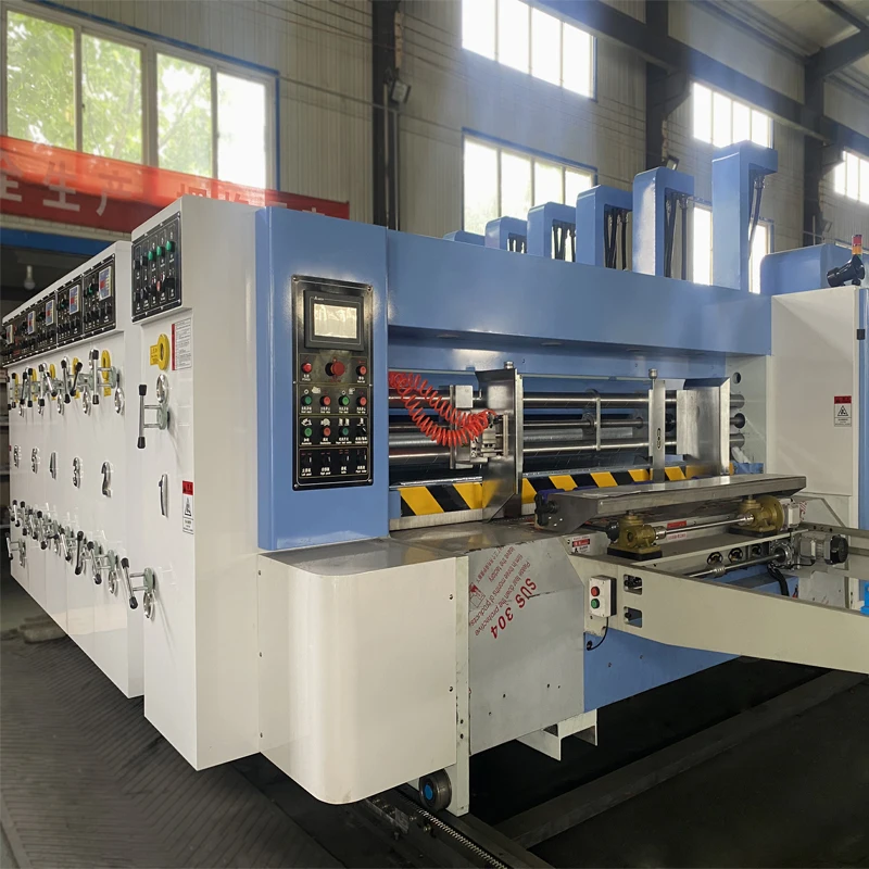 Full Automatic high Speed flexo printer slotter die cutting Carton printing machinery