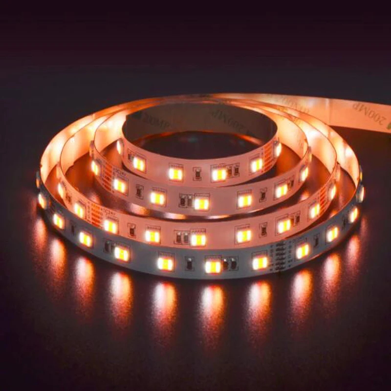 5 в 1 светодиодный чип RGB CCT 12 В 24 в двойной белый 5050 SMD RGBWW Светодиодная лента