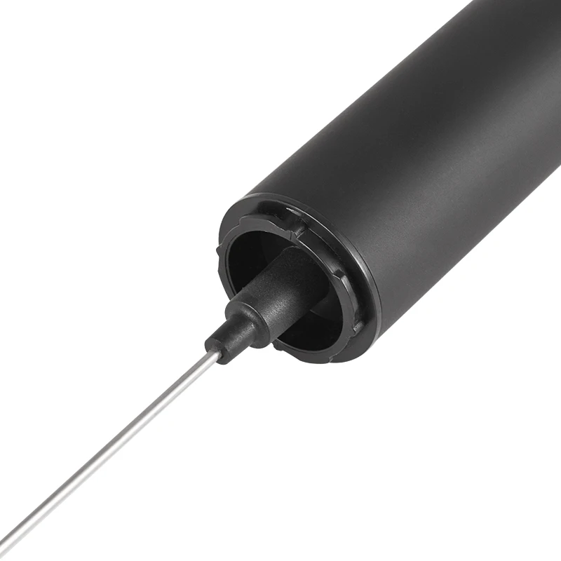 Portable Black Automatic Stainless Steel USB Rechargeable Handheld Electric Milk Frother for Coffee