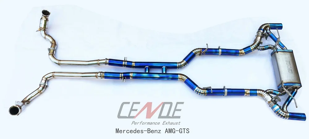Оригинальный комплект для глушителя выхлопной трубы Catback Для AMG