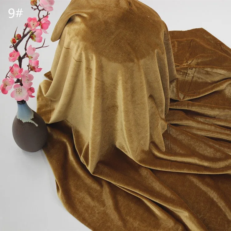 Polyester spandex Velvet dress stretch velvet Christmas jewelry box Cushion Cover velvet sofa set