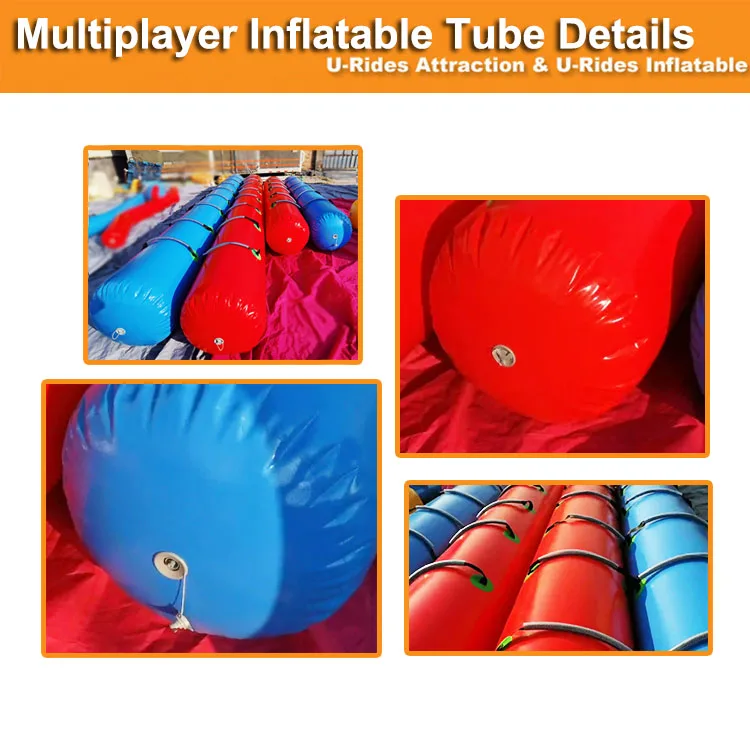 6m Long Inflatable Balance Bean Airtight Tube for 6 Adults Available in Red and Blue Track & Field Products for kids