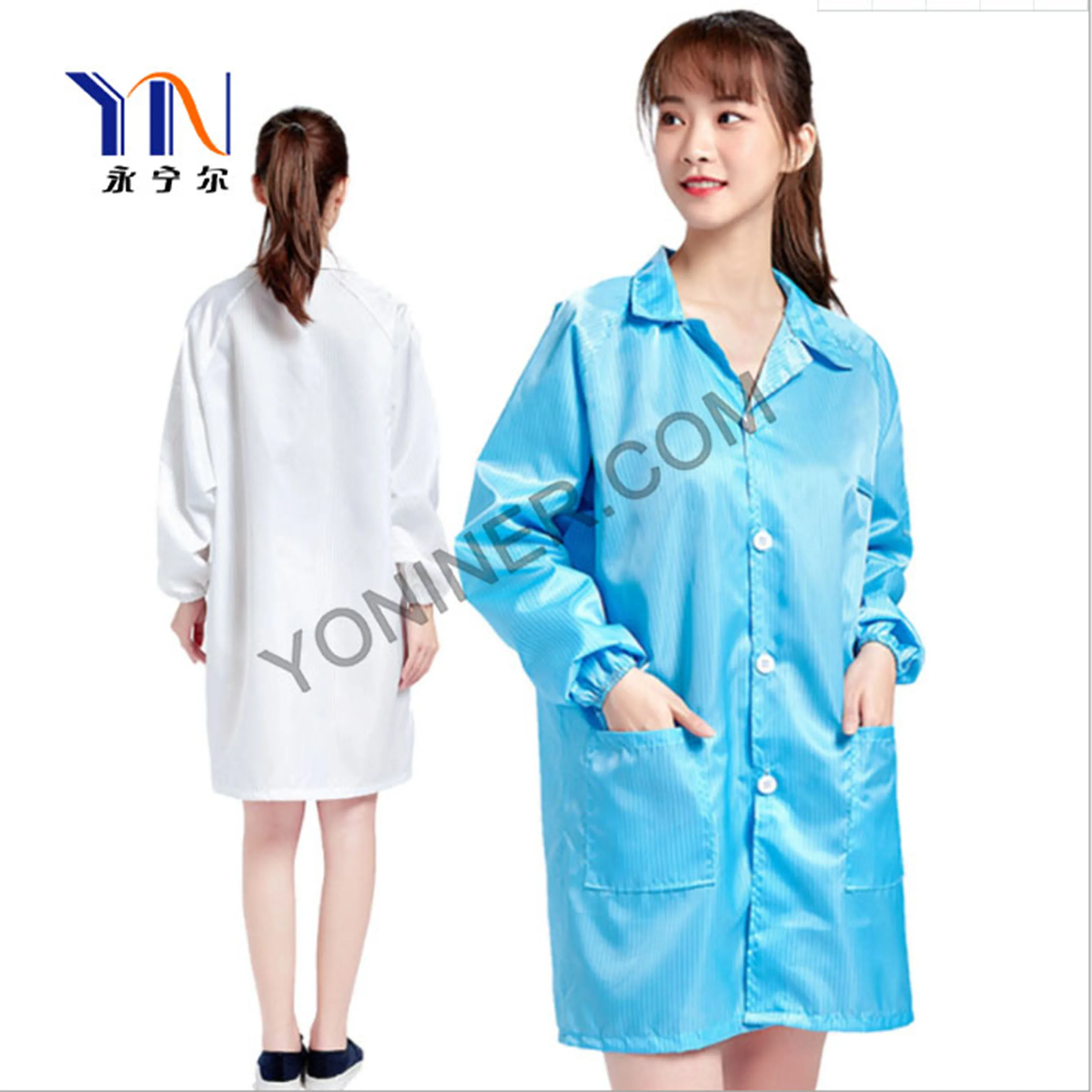 
Cleaning Room ESD Working Clothes for Wholesale Anti-Static Suit Cleanroom Coverall Workwear Overall 