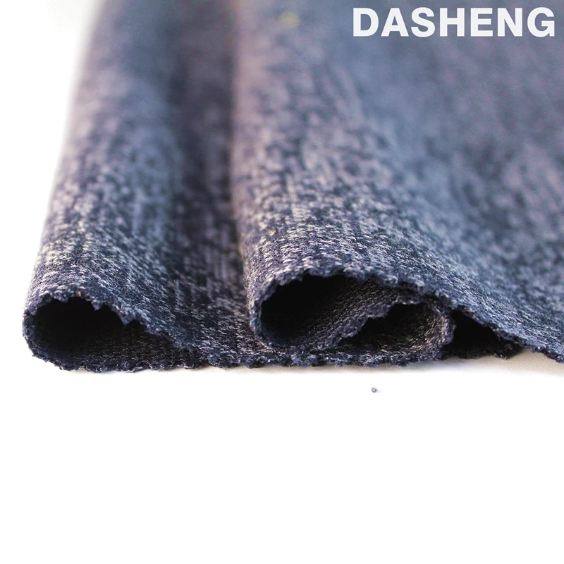 Top quality Cheap TR 85%Polyester 11%Rayon 4%Spendex Melange knitted Angora fabric for clothing tops pants