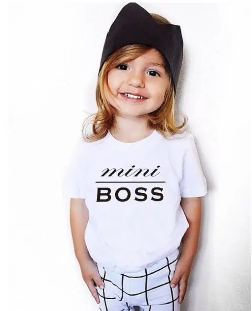 Stylish Letter Printing Design Toddler T-shirt Family Clothes Breathable Family Matching Outfits