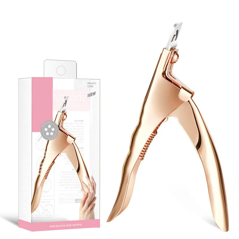 Stainless Steel Acrylic False Nail Clippers,Artificial Nails Trimmers Fake False Nails Tip Cutter