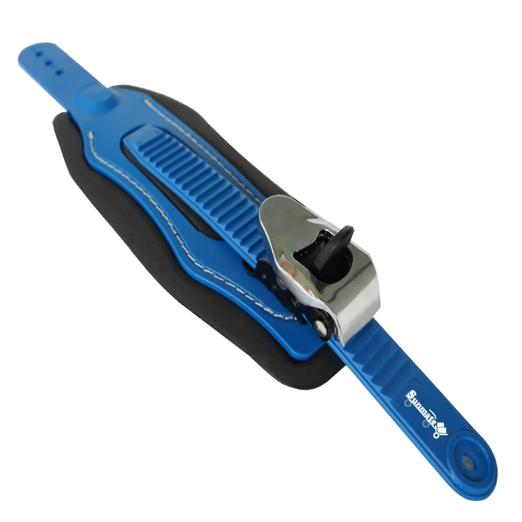 Snowboard Binding Toe Tongue Ladder Buckle Straps Blue Black for Snowboard Strap-in Binding System