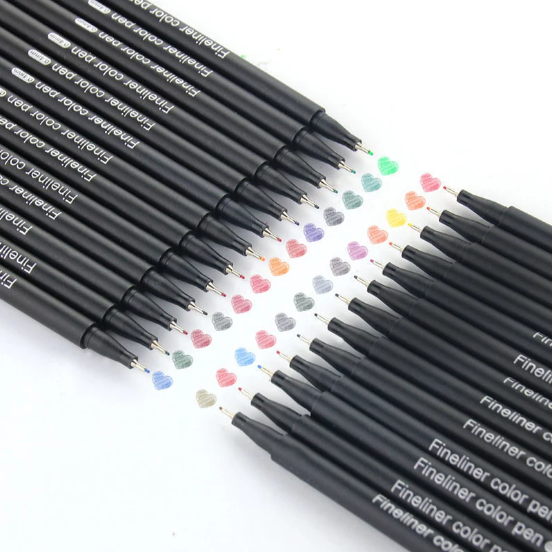 Fine Marker Point Fineliner Stylo De Course Line Drawing Pen Multicolor Stroke Pen Feiner Marker