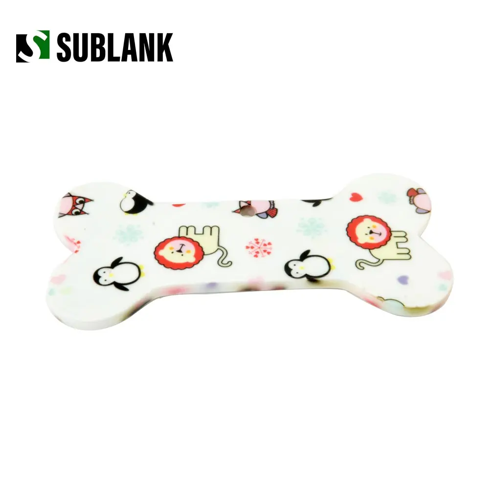 
Ornaments Blank Bone Decoration Pendant Hanging For Decorations Custom Sublimation Christmas Ceramic Bone Shape Ornament 