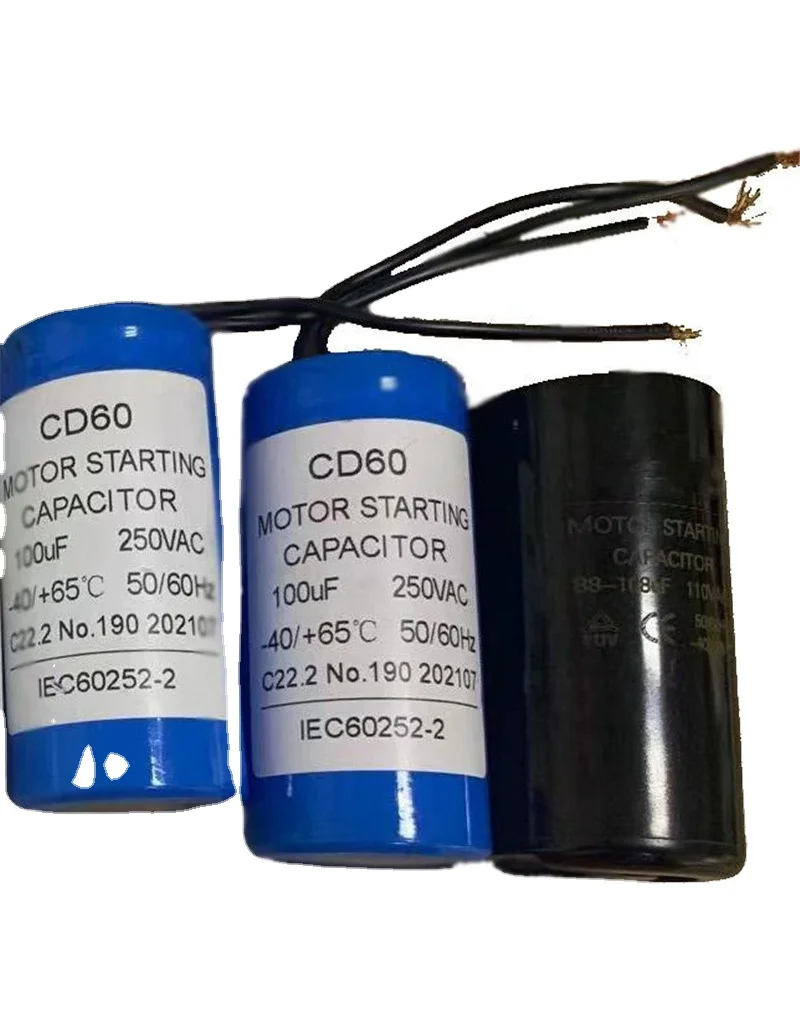 HVAC parts compressor CD60 starter Capacitor 450VAC 50/60HZ Standard ac capacitor