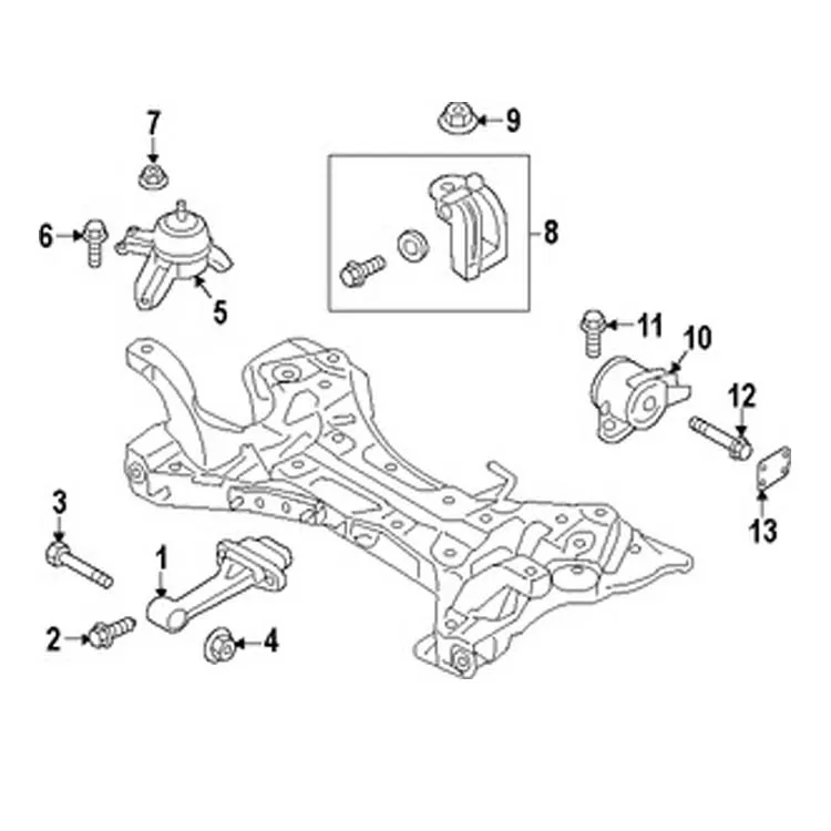 В наличии OEM 218103V200/218303V200/219503V200 лидер продаж на amazon сборка двигателя автомобиля распорки детали для