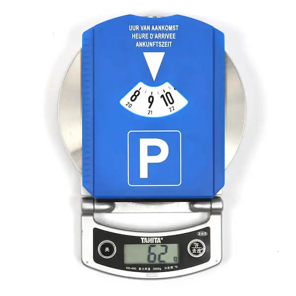 2 in 1 custom car plastic parking disc with ice scraper and shopping chips