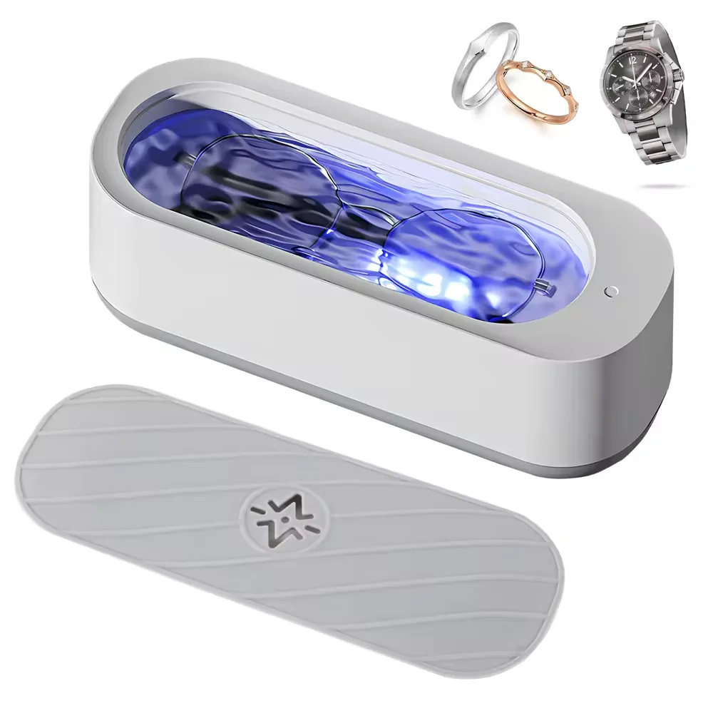Electric Ultrasonic Cleaner High Frequency Vibration Deep Clean USB Mini Convenient Glasses Jewelry Tableware Cleaning Machine