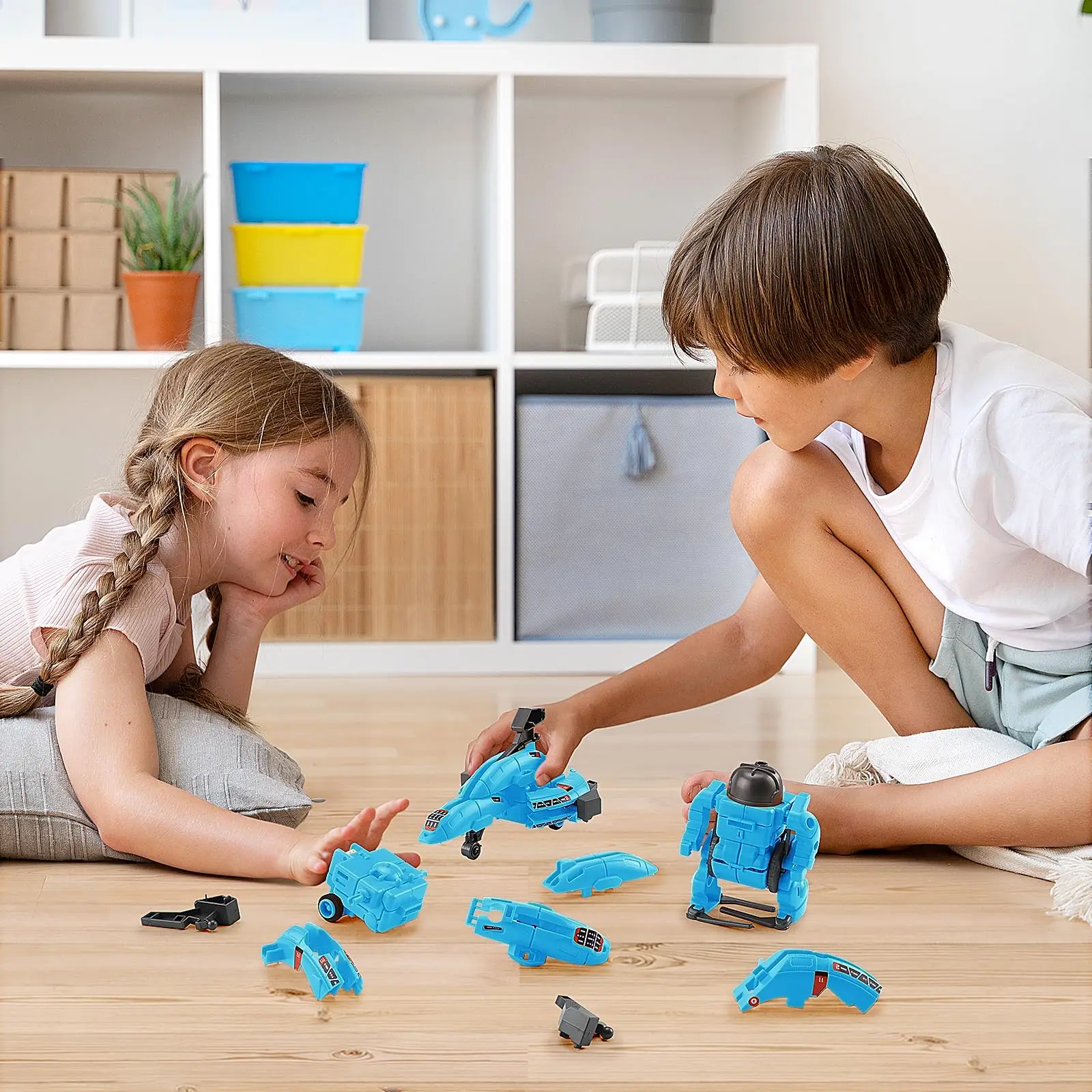 Block X Astronaut STEM 6 IN 1 Solar Power Construction Kits Children Intelligent Robot Toys Science And Fun Building Block Sets