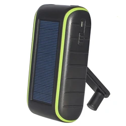 Multifunction  Flashlight Hand Crank Solar Power Bank Dynamo Mobile Charger