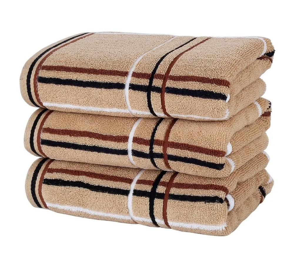 Китайский поставщик, 13*29 дюймов, 100% хлопок, в клетку, банные полотенца или полотенца для лица для использования дома или в отеле (кофе, 1 шт.)