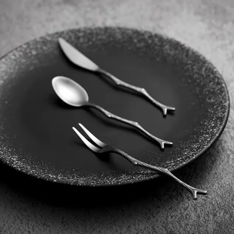 Hot Sale Stainless Steel Coffee Spoon Forks And Knives Set Mini Spoon Butter Knife