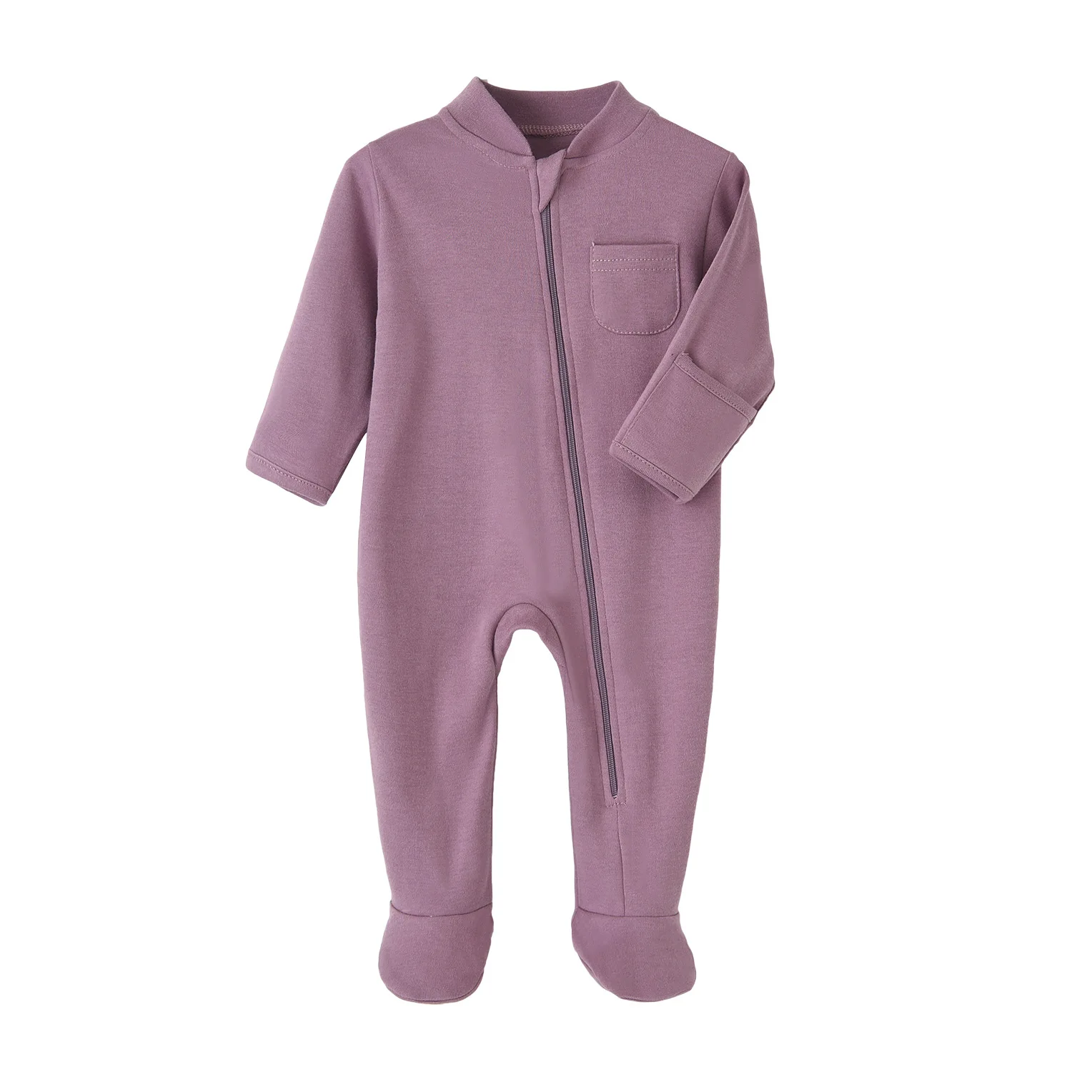 New soft Baby clothing Baby Boys Girls Jumpsuit 95%Bamboo Viscose 5%Spandex Custom Printed Sleepsuit Baby Ruffle Button Romper