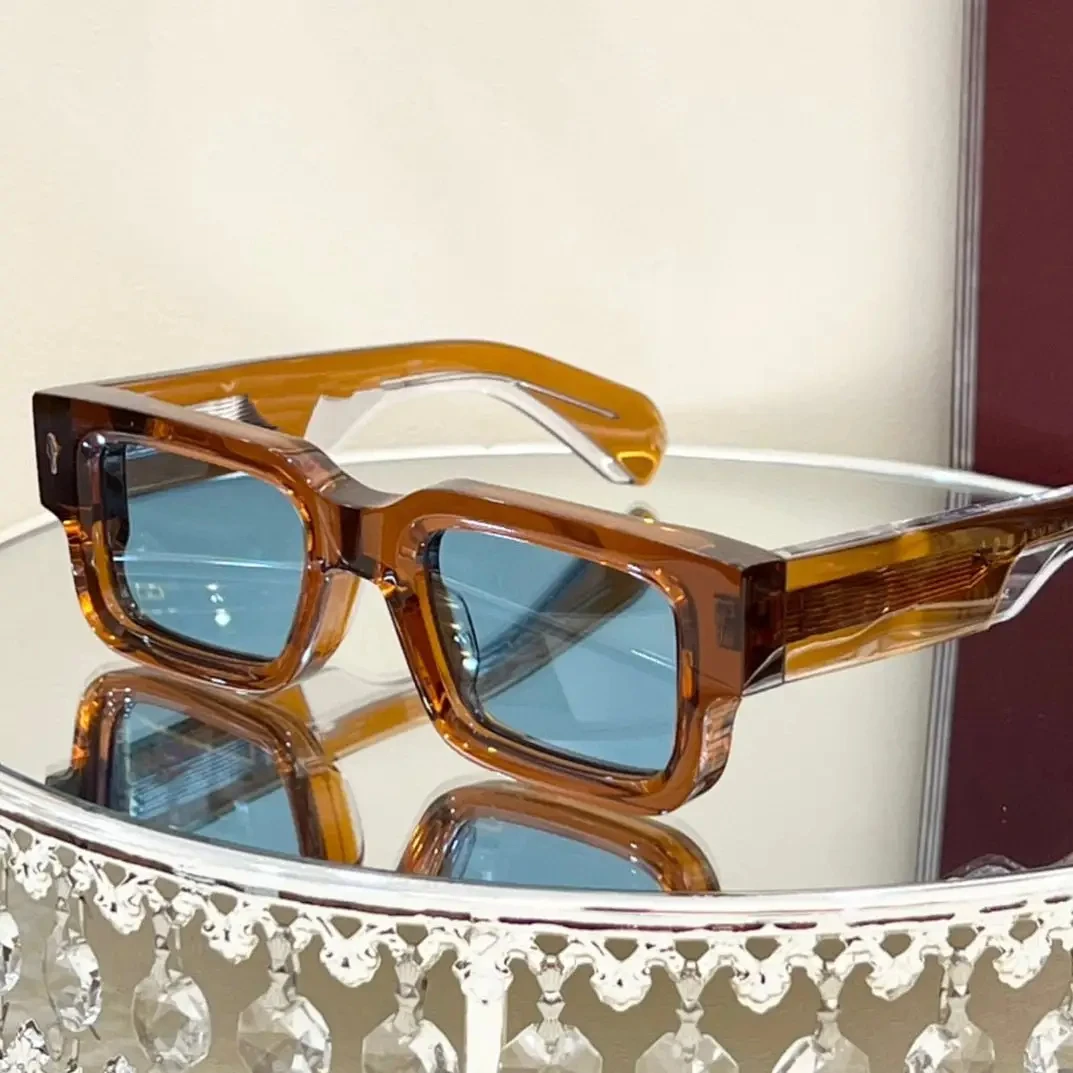 LBAshades 0912 High Quality Polarized Acetate Sunglasses Unisex Custom Logo Luxury Thick Square Frames Rectangle TAC Sun Glasses