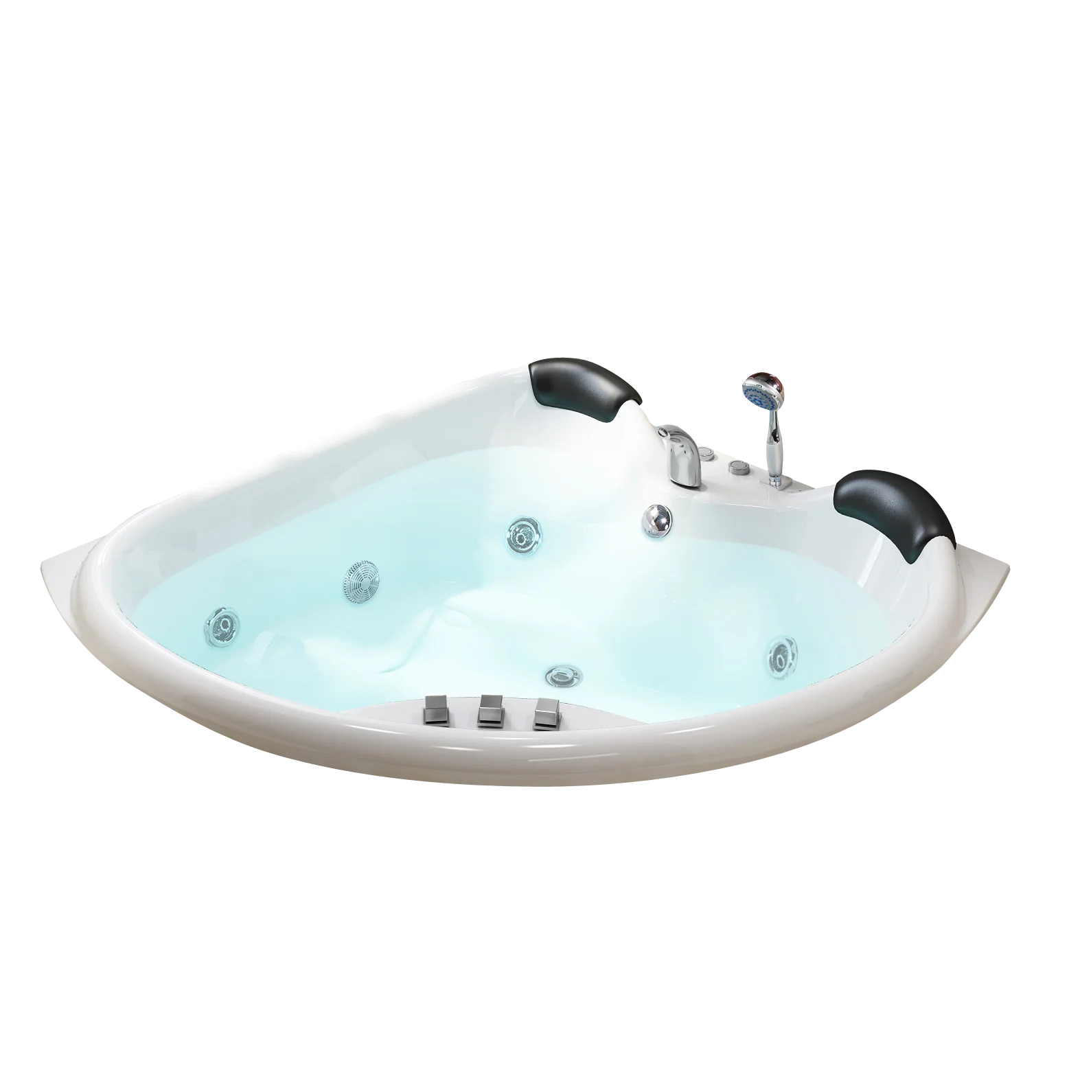 Acrylic air bubble corner 2 person massage bath tub bathtub whirlpool spa tubs