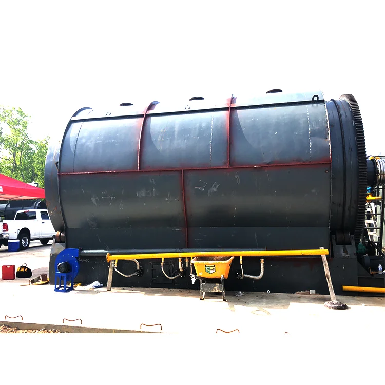 Переработка отработанных шин на топливную масляную машину/установка пиролиза шин