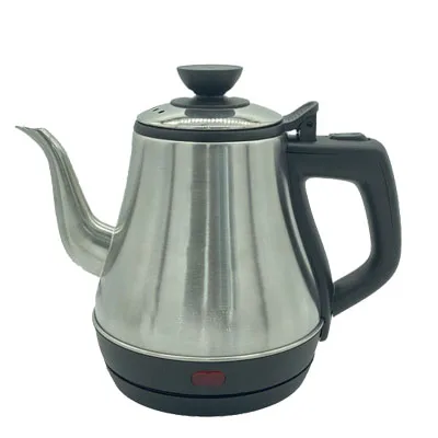 China sutai wholesale 304 stainless steel 1.0L mini small  gooseneck electric tea water kettle with strix controller