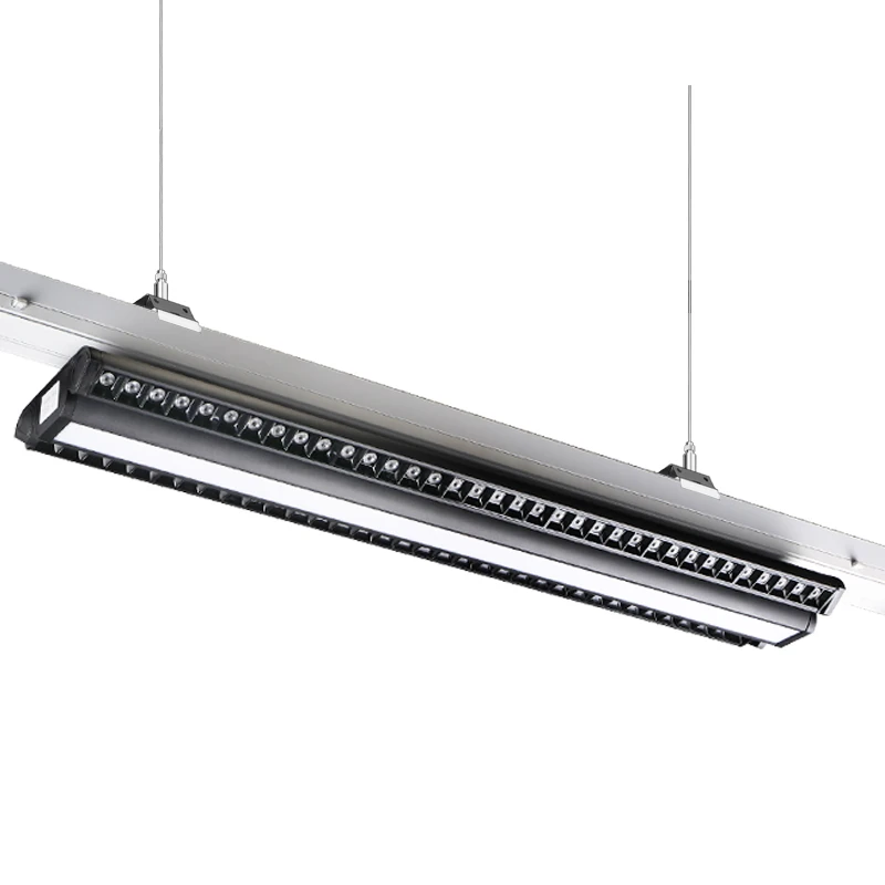 Supermarket Fresh Food Lens Track Lighting Rail System Led Track Lights Stainless Steel Pendant Track Lighting Factory Supplier