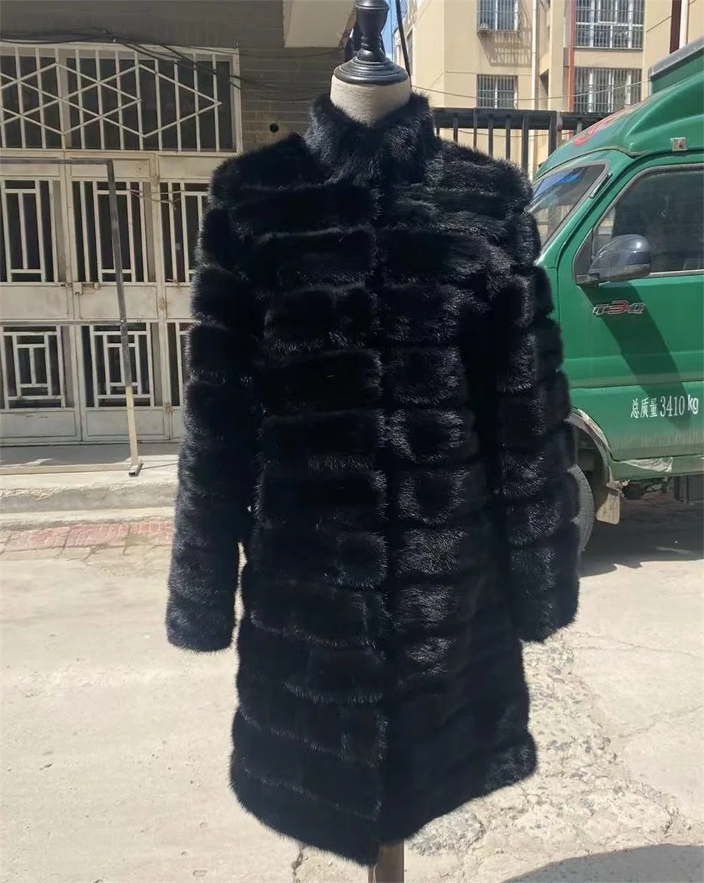New Stand Collar Mink Hair Top Mink Hair And Leather Clothes Mink Fur Coat