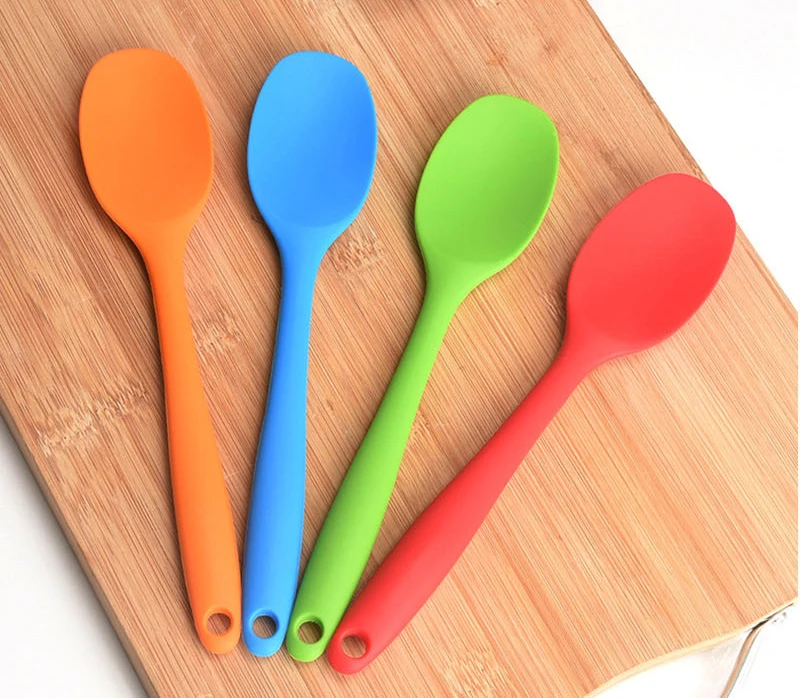 Food Grade Kitchen Silicone Cooking Spoon  Serving Spoon