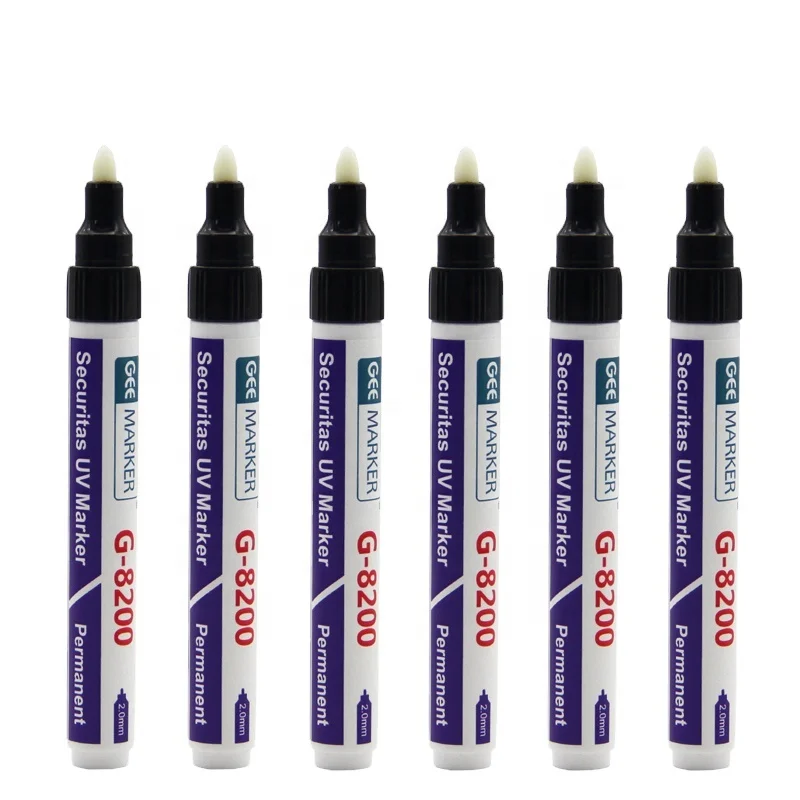 geemarker securitas  UV marker quick-drying permanent ink is only visible under a ultra-violet light G-8200