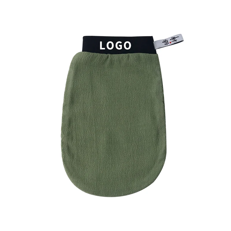 JIESHEN Exfoliating bathing gloves shower 100% Natural Body Exfoliating Mitt Glove Body Bath courtly style