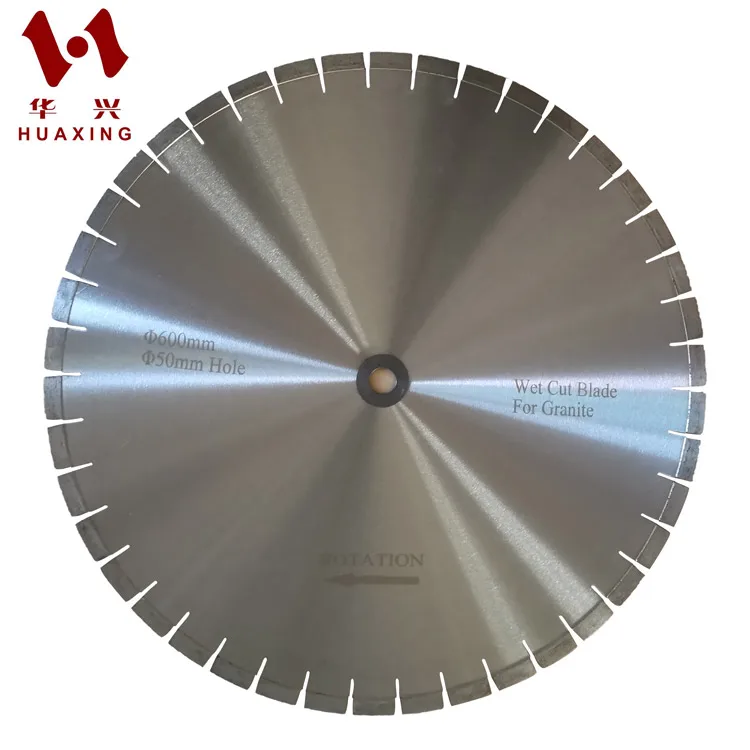 Huaxing 24inch 600mm granite concrete stone diamond cutting disc