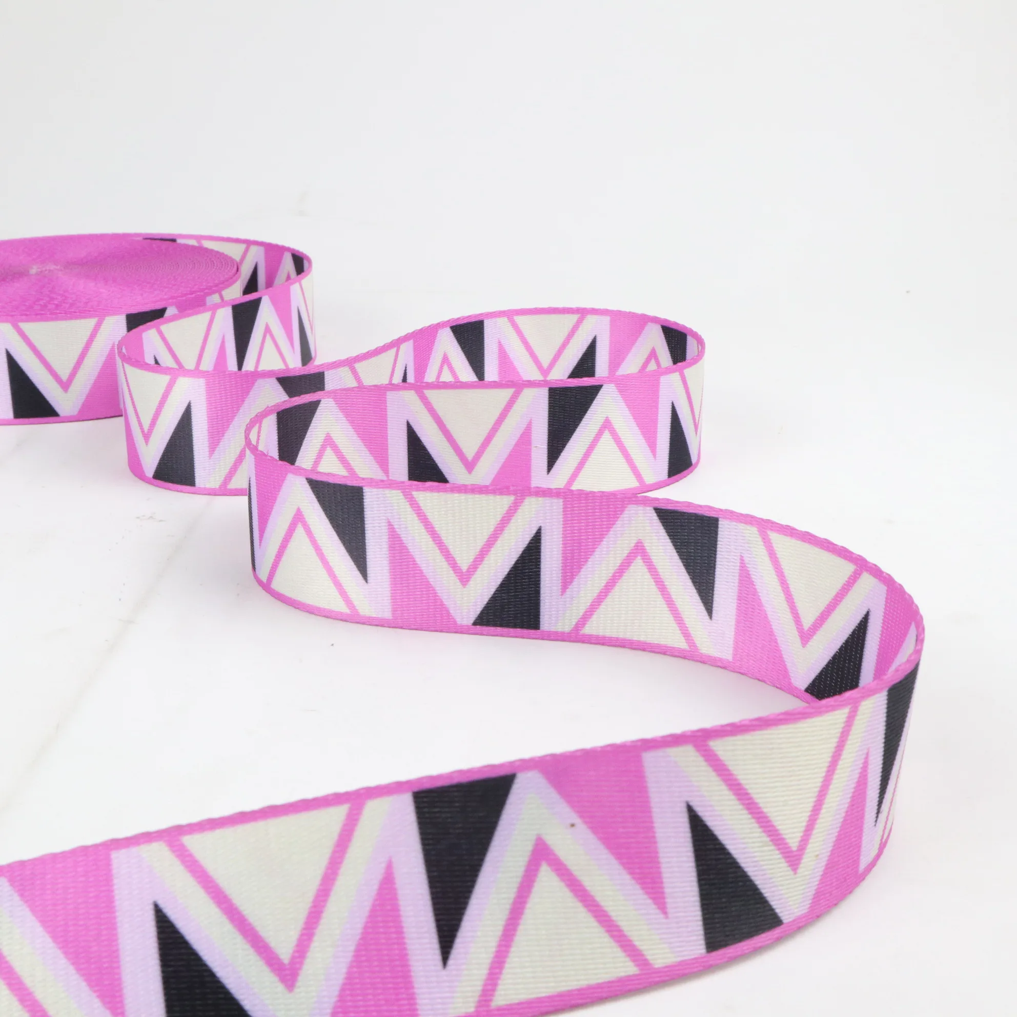 Customized thermal sublimation pattern polyester webbing pet collar kettle rope hanging rope webbing