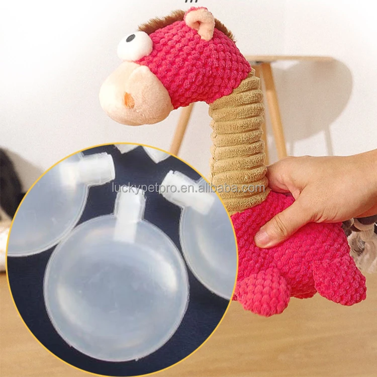 Stuffed Animal Chew Toys Rope giraffe Red pony Reducing Boredom durable Squeaky plush toys for dogs