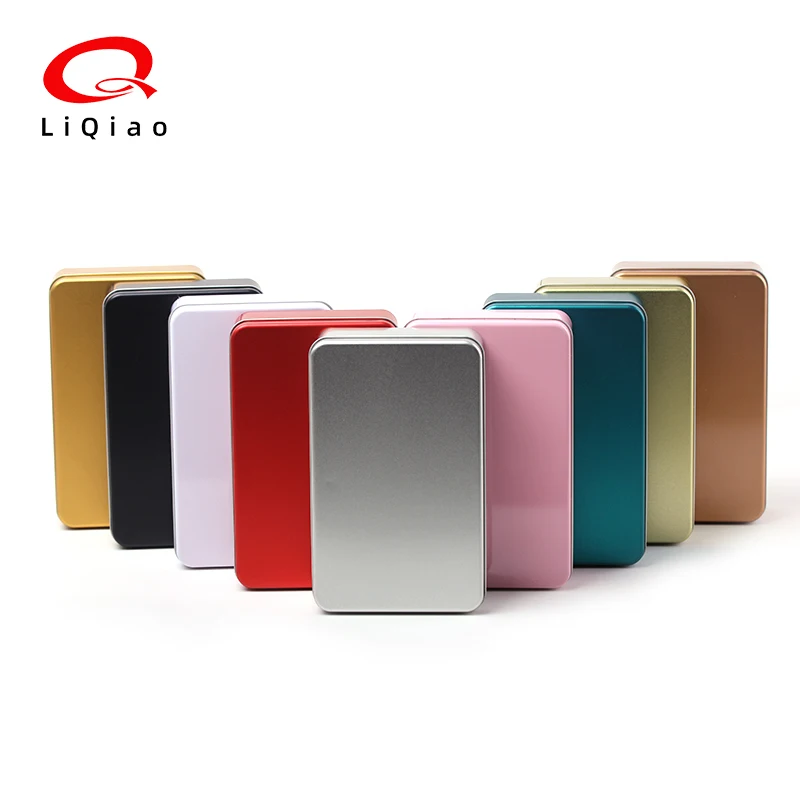 Rectangular Metal Tin Box With Lid Large Packaging Metal Gift Chocolate Box Seamless Metal Tin Box
