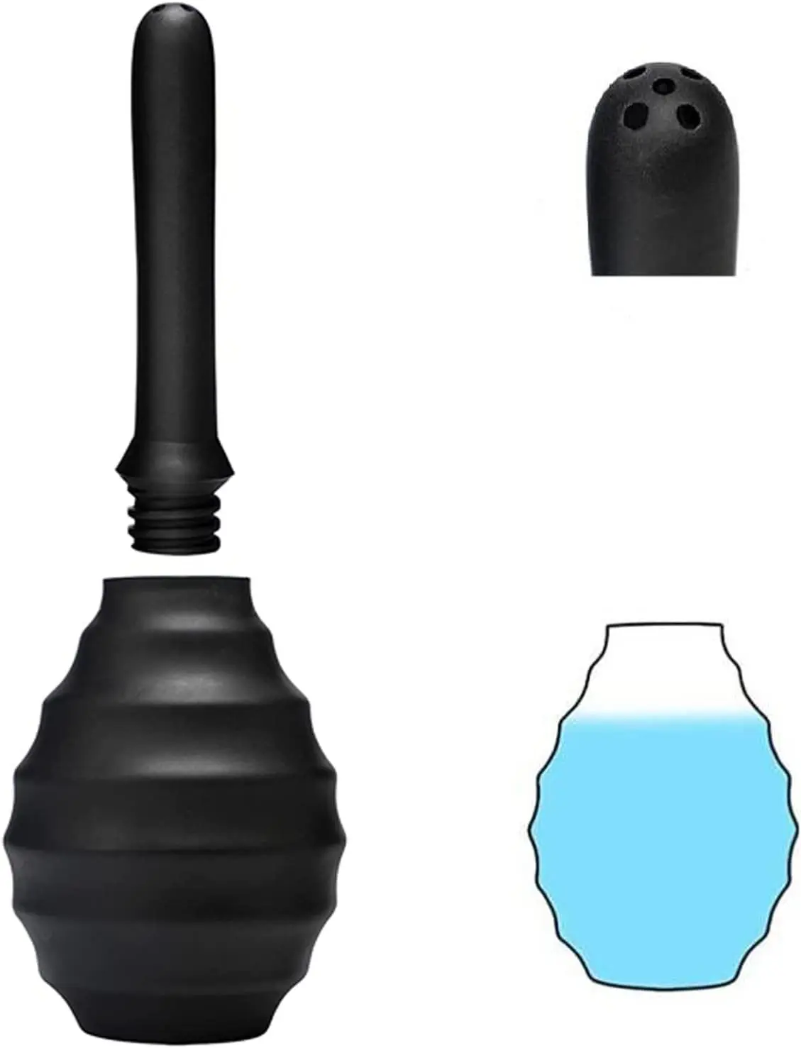 Enema Douche Capacity Enema Syringe Anal Shower Tools Silicone Butt Cleaning Toy Forplay Stuff For Couples
