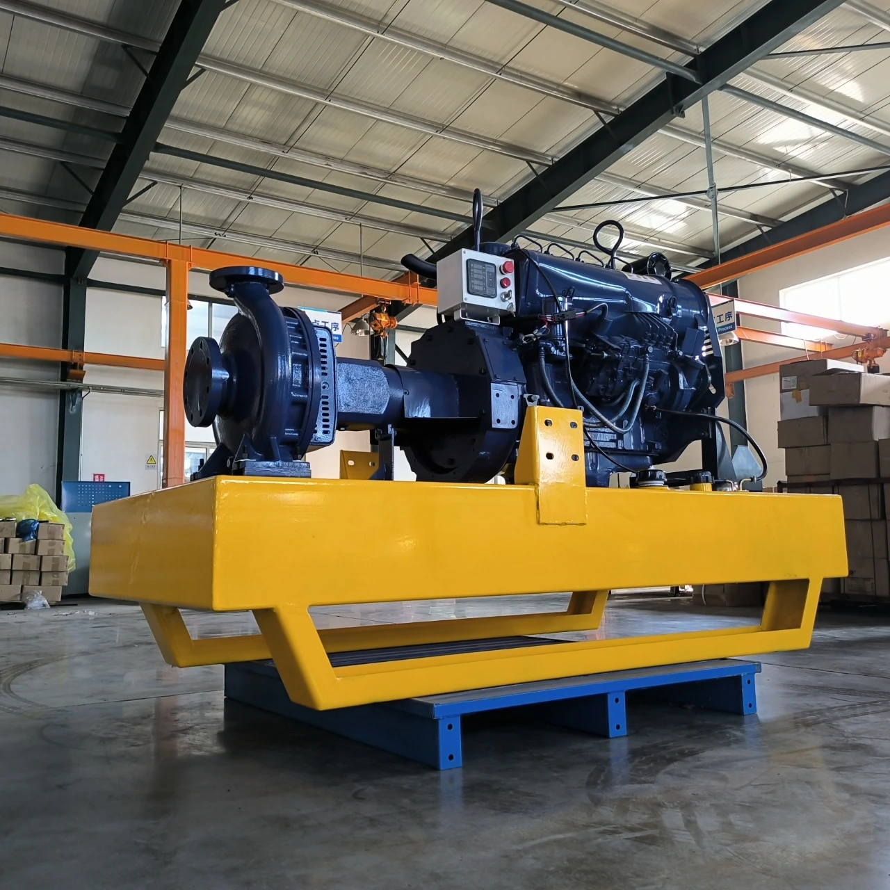 6 inch diesel centrifugal irrigation pump with F4L912 diesel engine 100-65mm