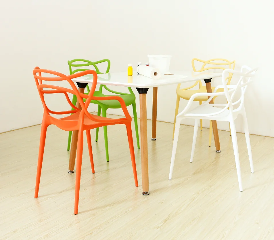 TOP WHOLESALE modern design home furniture  cheap plastic living room leisure chair stackable chair