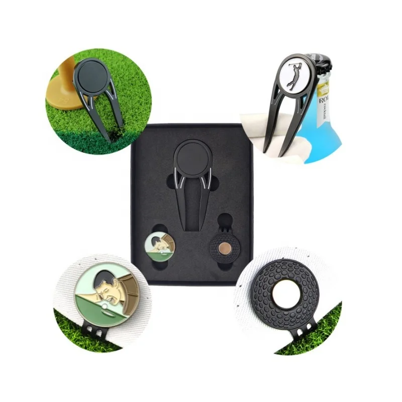 Custom Golf Divot Tool Hat Clip Poker Chip With Magnet Ball Marker Golf Ball Marker Custom Logo Blank Magnetic Golf Ball Marker