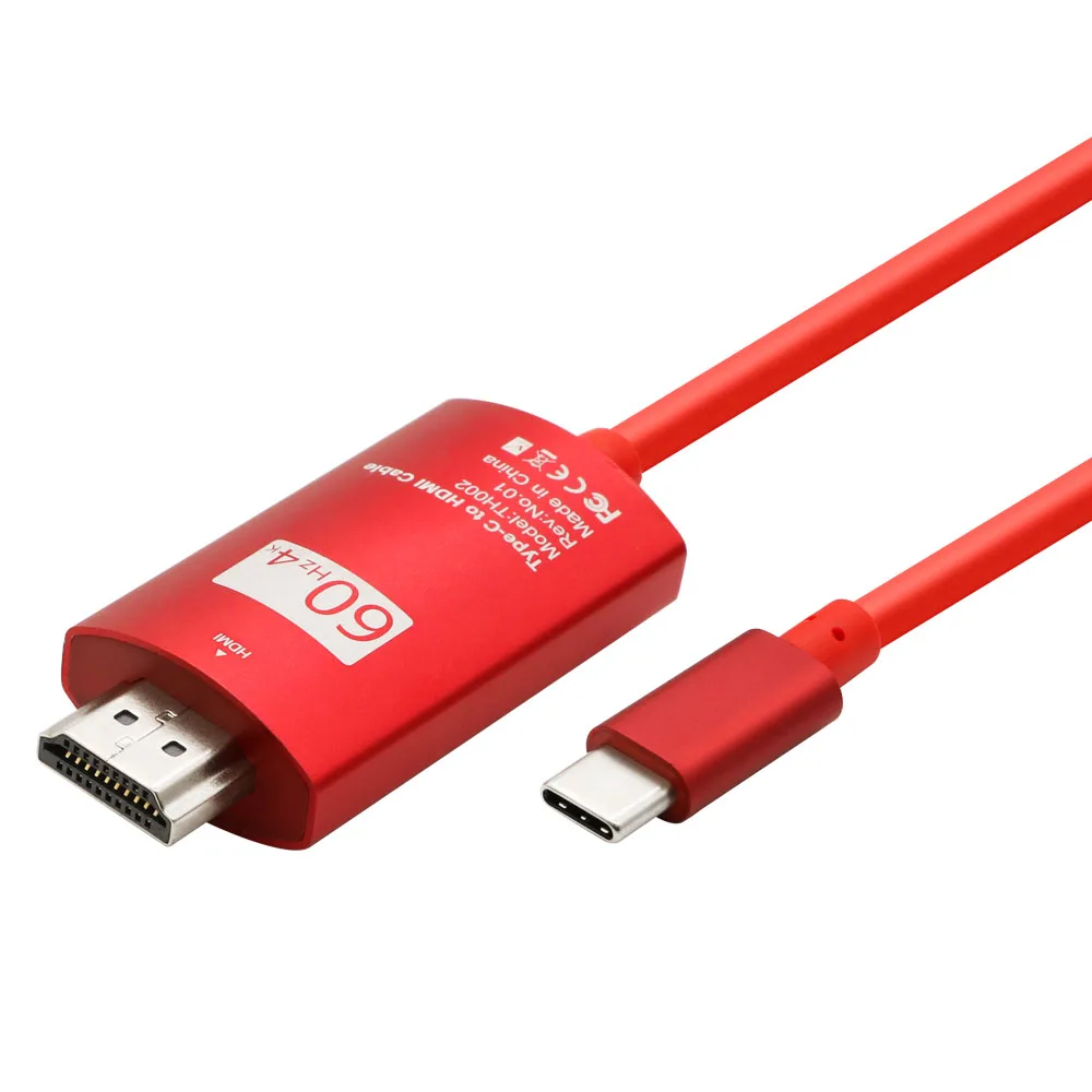  2021 Лидер продаж Type-C на HDMI адаптер кабель Поддержка 4k 60hz алюминиевый корпус для USB-C чехол телефона