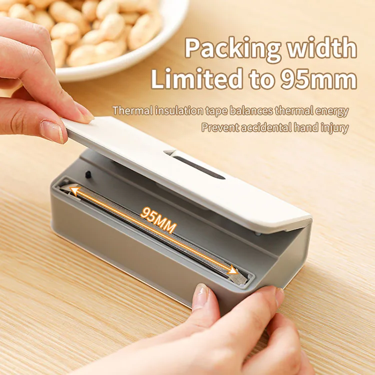 Portable Mini Sealer Small Rechargeable Hanging Ear Coffee Sealer Tea Snack Manual Sealer