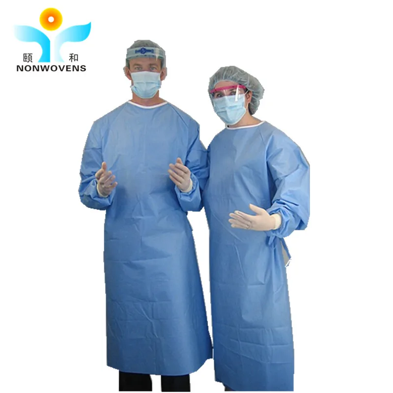SMS/SMMS/SSMMS Nonwoven Fabric for Sterilized Medical Reinforced Surgical Gown with 3Anti Treatment