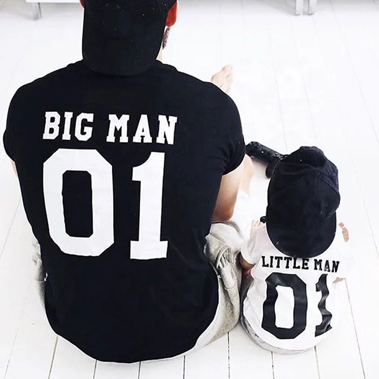 SADI parent-child printed clothing father and son matching clothes family short sleeve shirt kid outfits baby boy t shirt